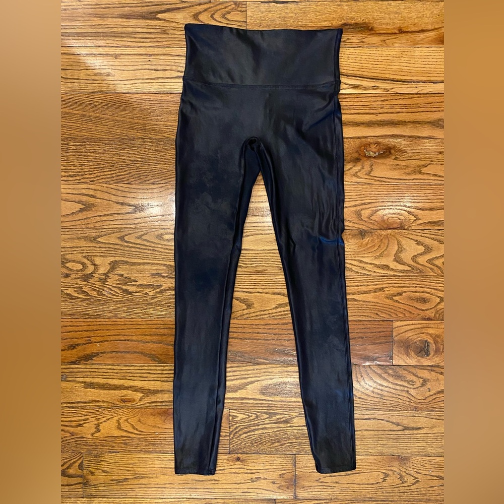Spanx TALL Faux Leather Leggings - Size Large Tall